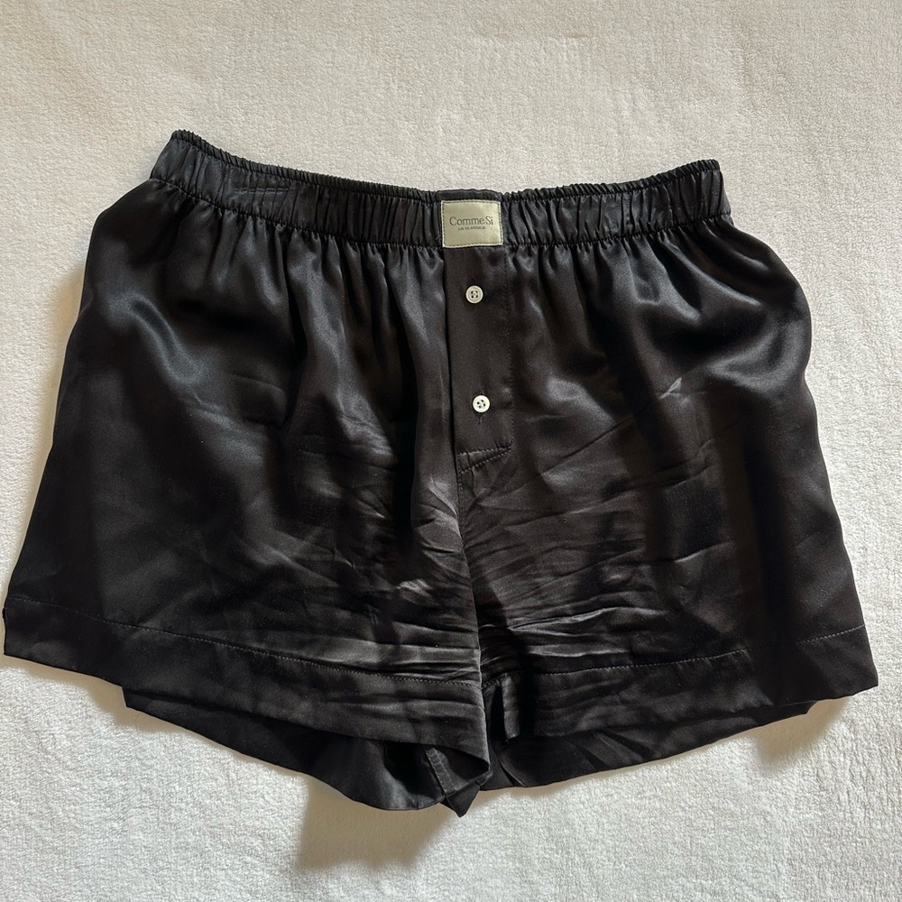 Black Silk Boxers